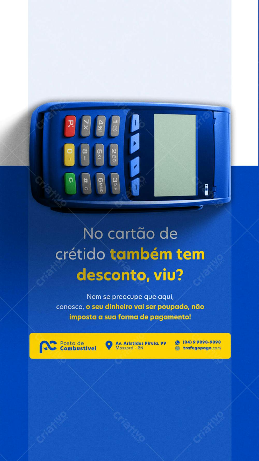 STORY EDITÁVEL FLYER POSTO DE COMBUSTÍVEL