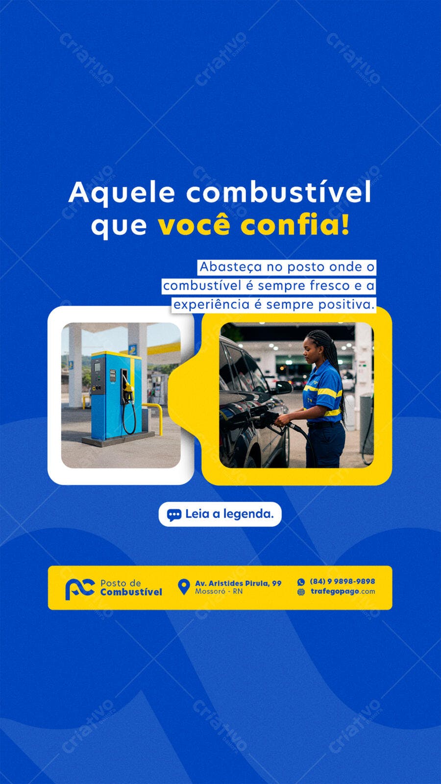 Posto de Combustível PSD Editável