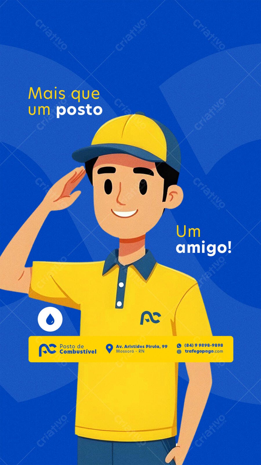 Flyer Posto de Combustível PSD Editável