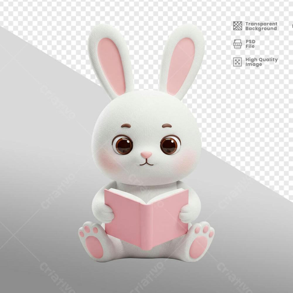 Mascote 3D para Pascoa