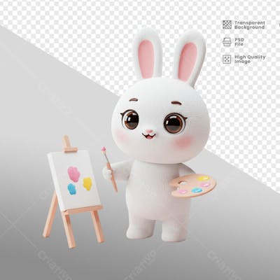 Mascote 3D para Pascoa