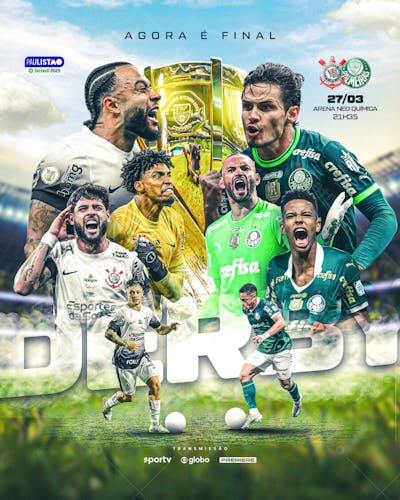 CORINTHIANS VS PALMEIRAS - FINAL DO PAULISTÃO 2025