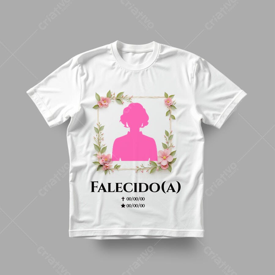 Camiseta Dia dos Finados PSD Editável