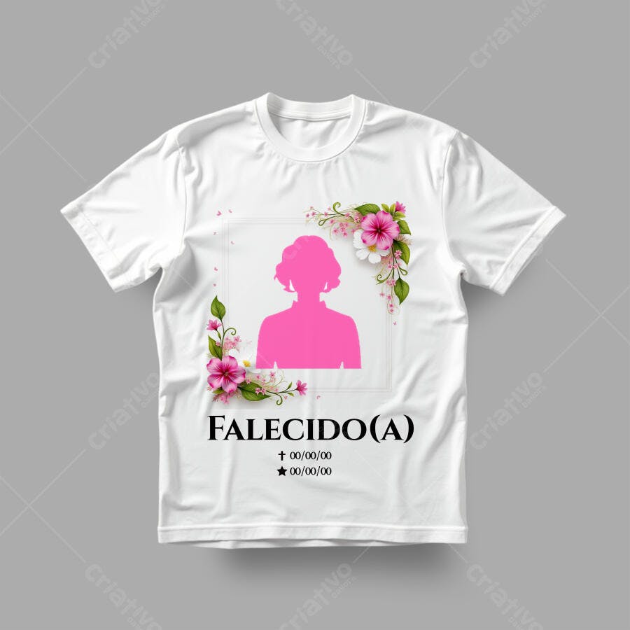 Camiseta Dia dos Finados PSD Editável