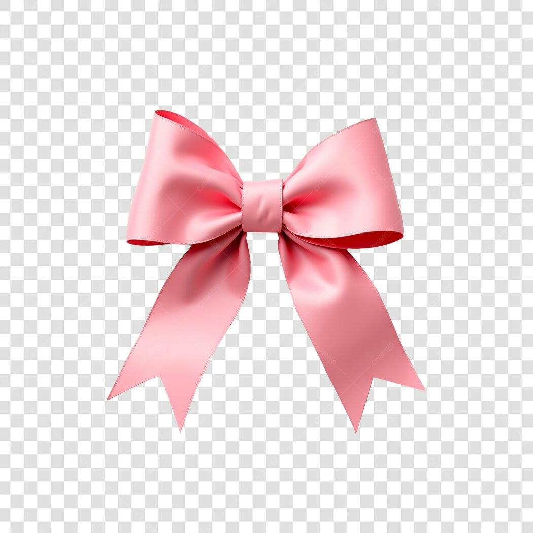Laço Rosa PNG com fundo transparente para design