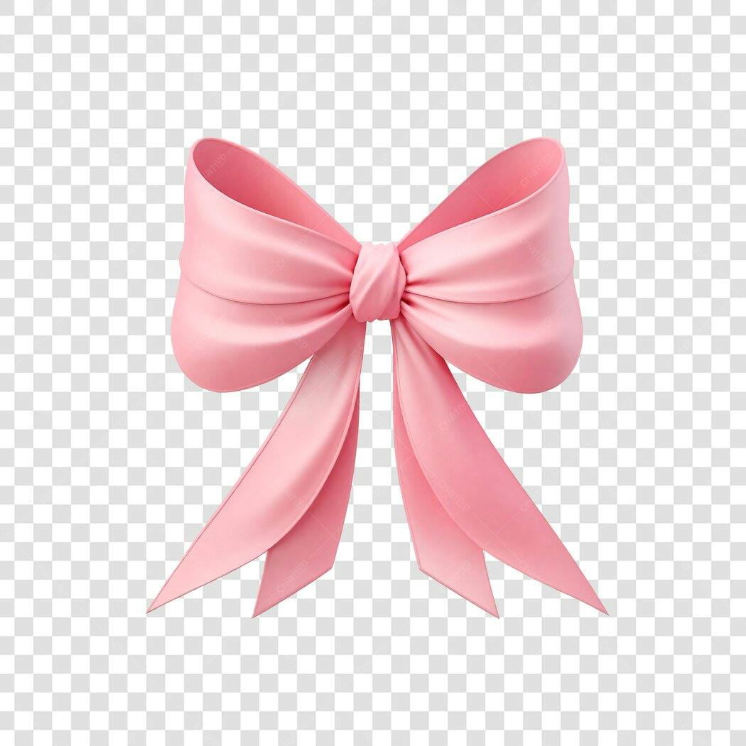 Laço Rosa PNG com fundo transparente para design
