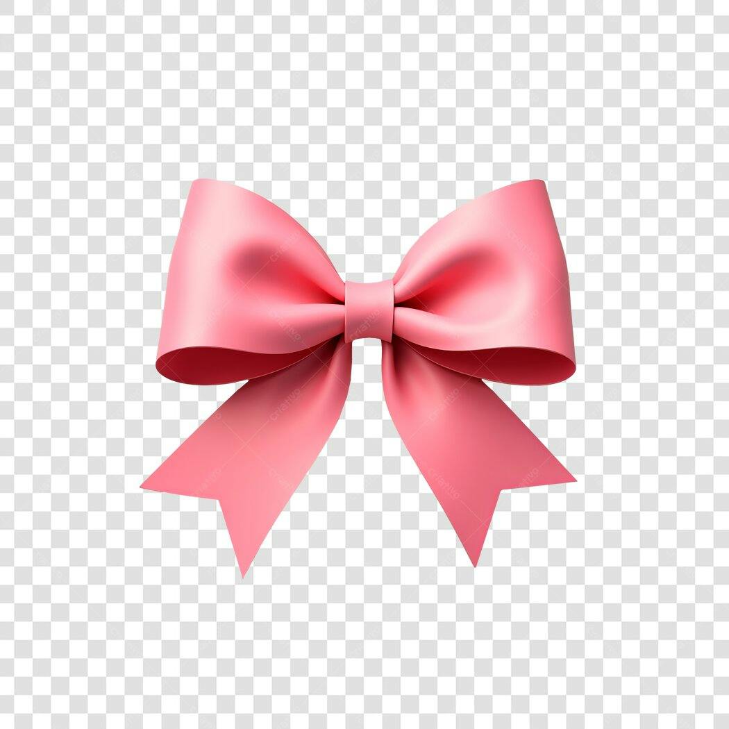 Laço Rosa PNG com fundo transparente para Banner