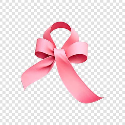 Laço dia das mulheres outubro rosa 3d câncer de mama