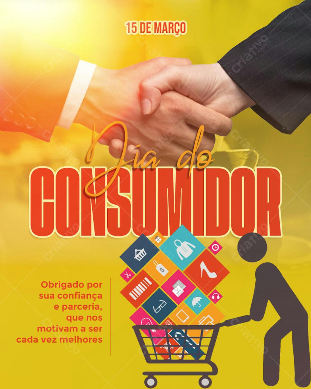 FLYER DIA DO CONSUMIDOR SEM FOTO DE PESSOA 