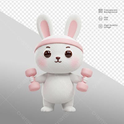 Mascote 3D para Pascoa