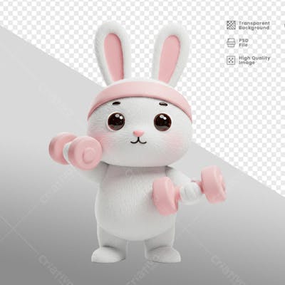 Mascote 3D para Pascoa