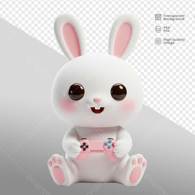 Mascote 3D para Pascoa
