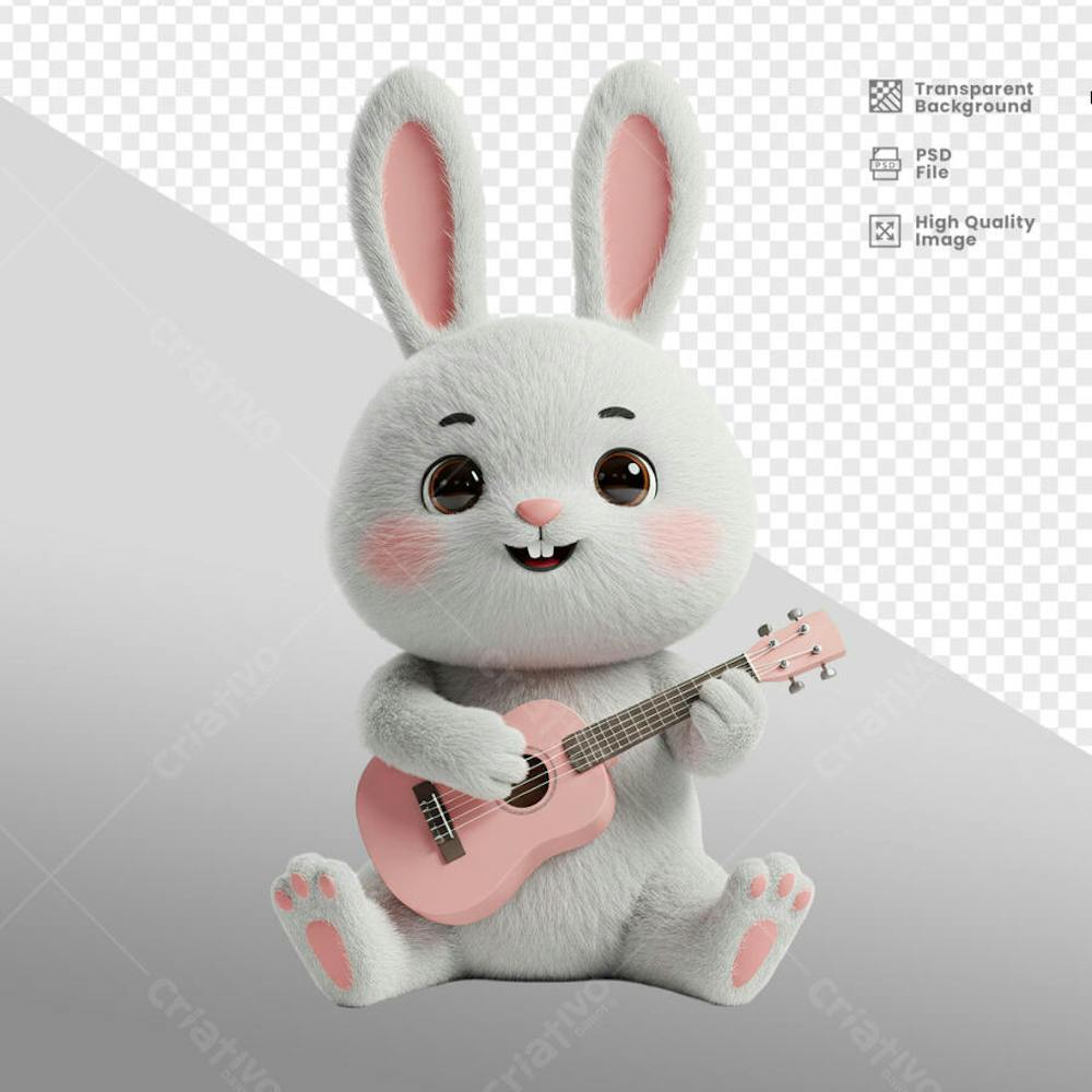 Mascote 3D para Pascoa
