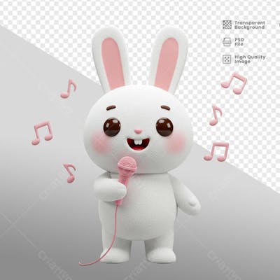 Mascote 3D para Pascoa