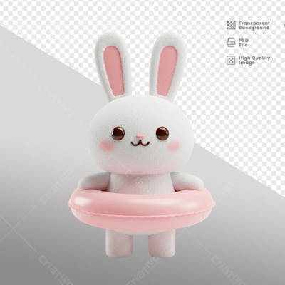 Mascote 3D para Pascoa