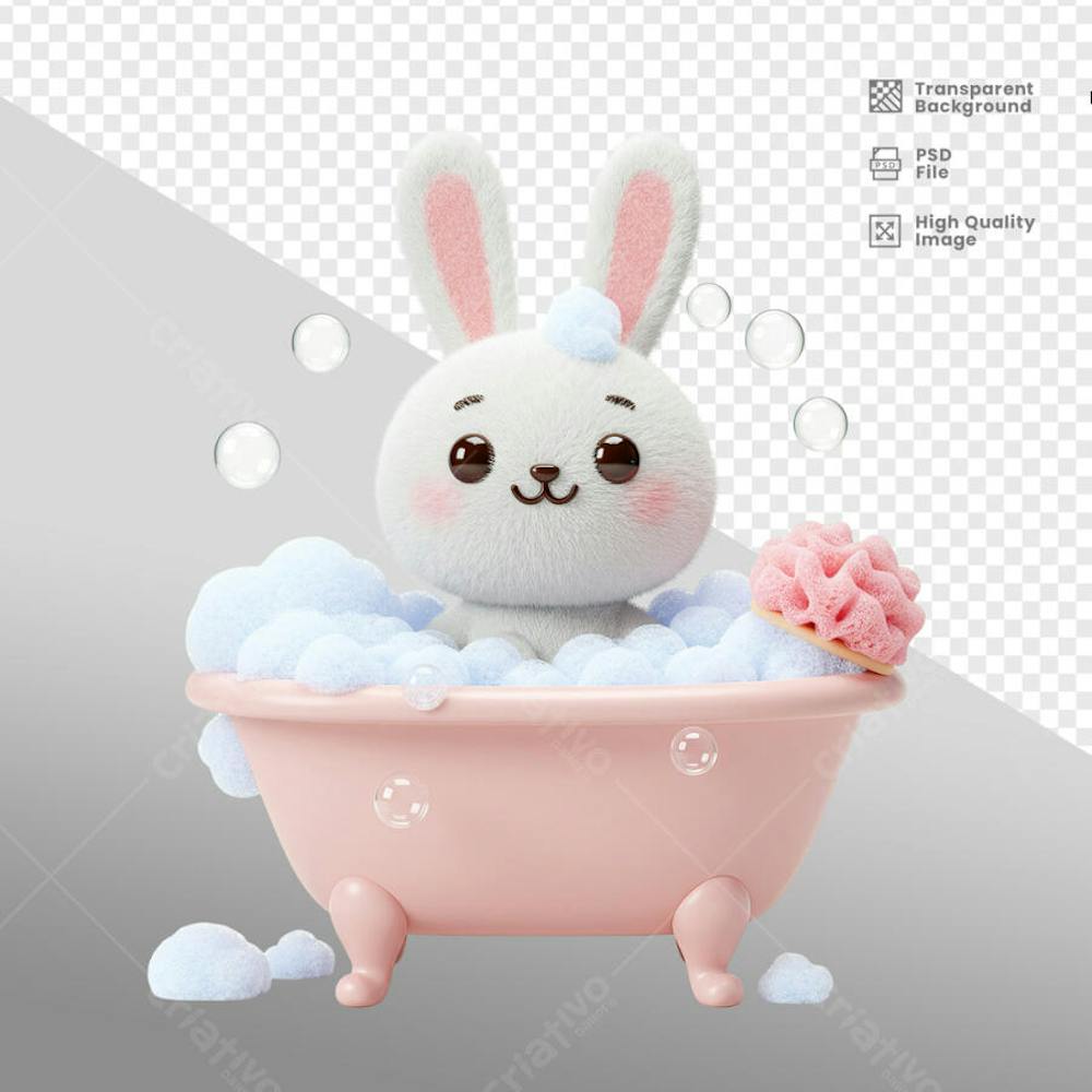 Mascote 3D para Pascoa