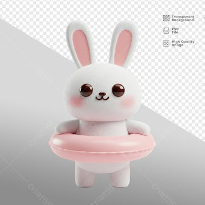 Mascote 3D para Pascoa