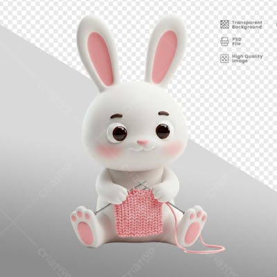 Mascote 3D para Pascoa
