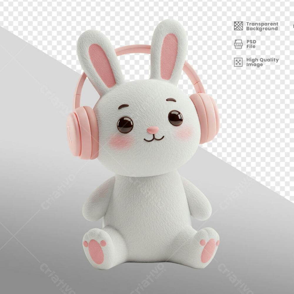 Mascote 3D para Pascoa