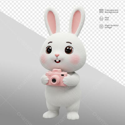 Mascote 3D para Pascoa