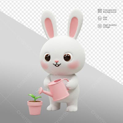 Mascote 3D para Pascoa