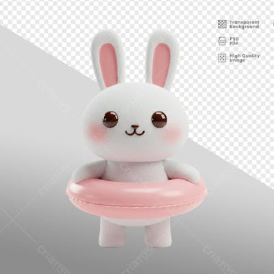 Mascote 3D para Pascoa