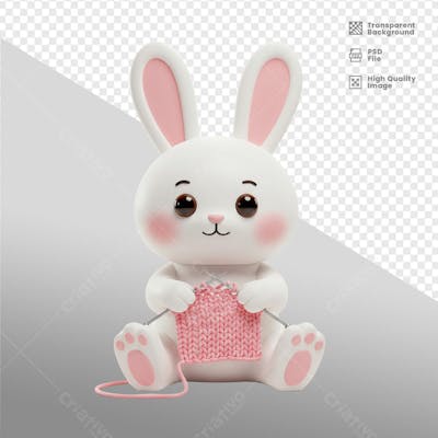 Mascote 3D para Pascoa