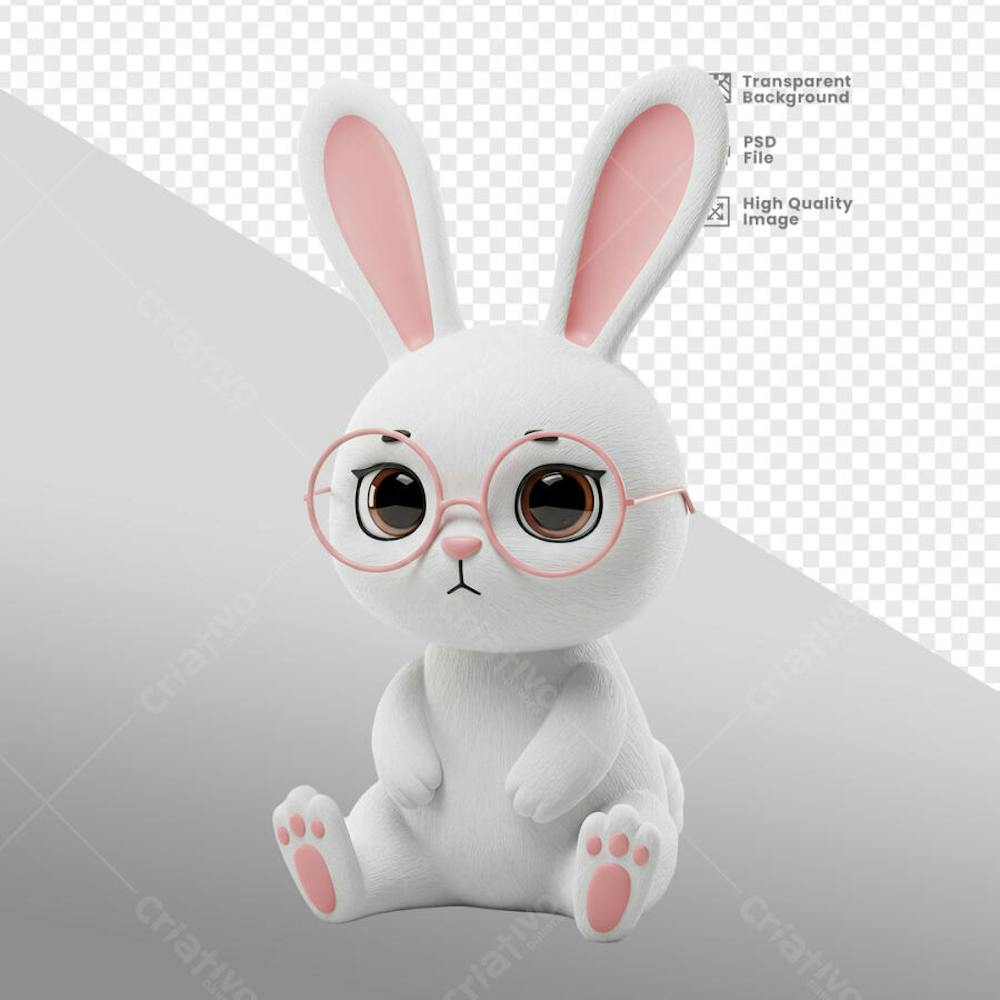 Mascote 3D para Pascoa