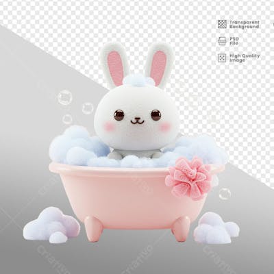 Mascote 3D para Pascoa