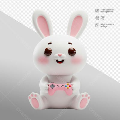 Mascote 3D para Pascoa