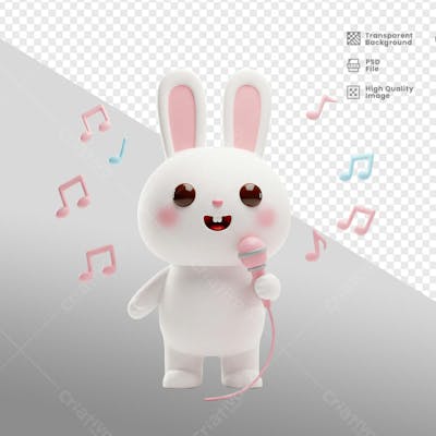 Mascote 3D para Pascoa