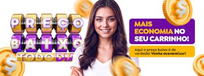 Banner promo preço baixo todo dia