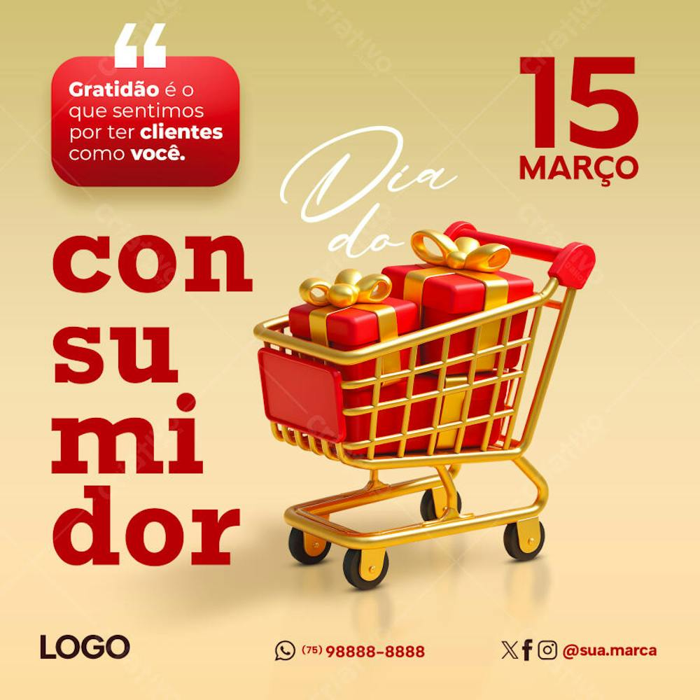 Feed Post Dia do Consumidor 2025 Social Media