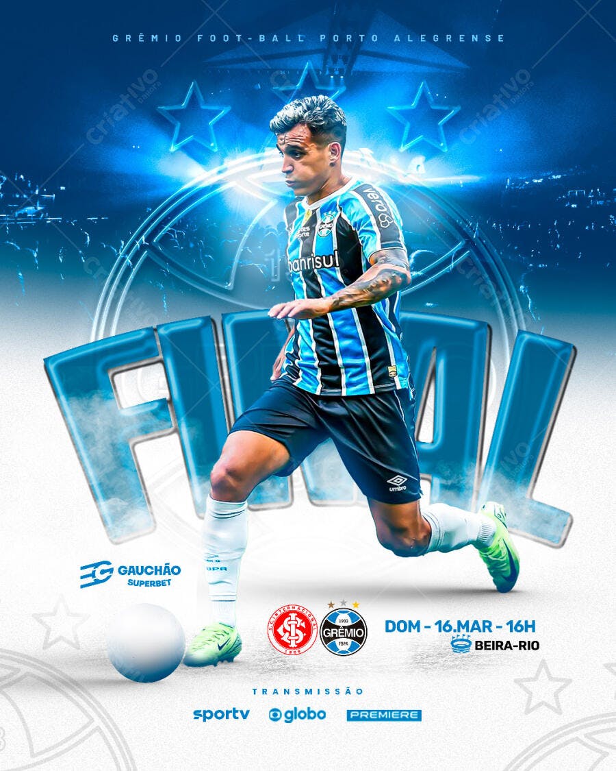 Flyer Final Gauchão PSD Editável