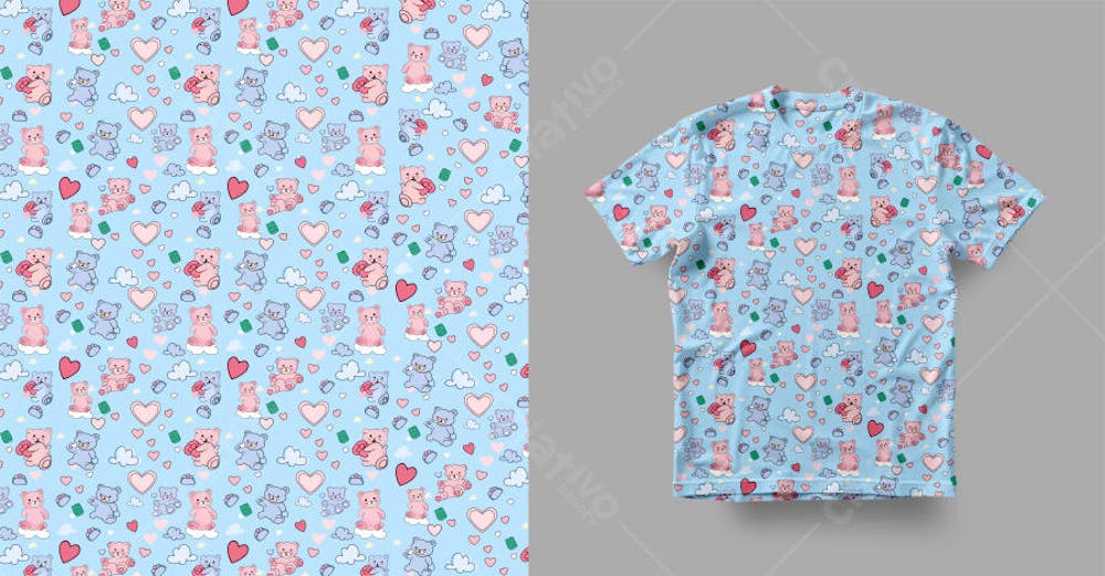 ESTAMPA URSO  PARA CAMISA