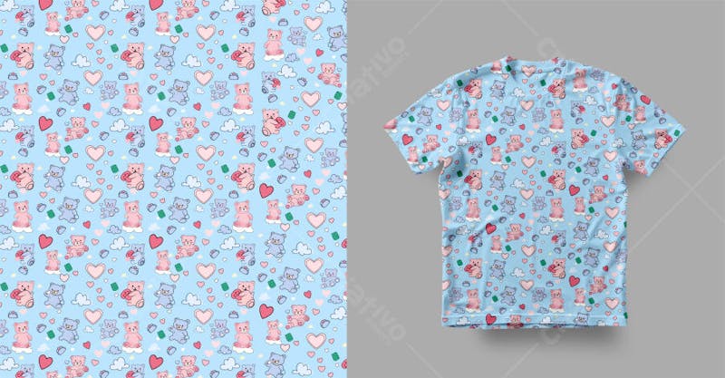 BEAR PRINT FOR SHIRT