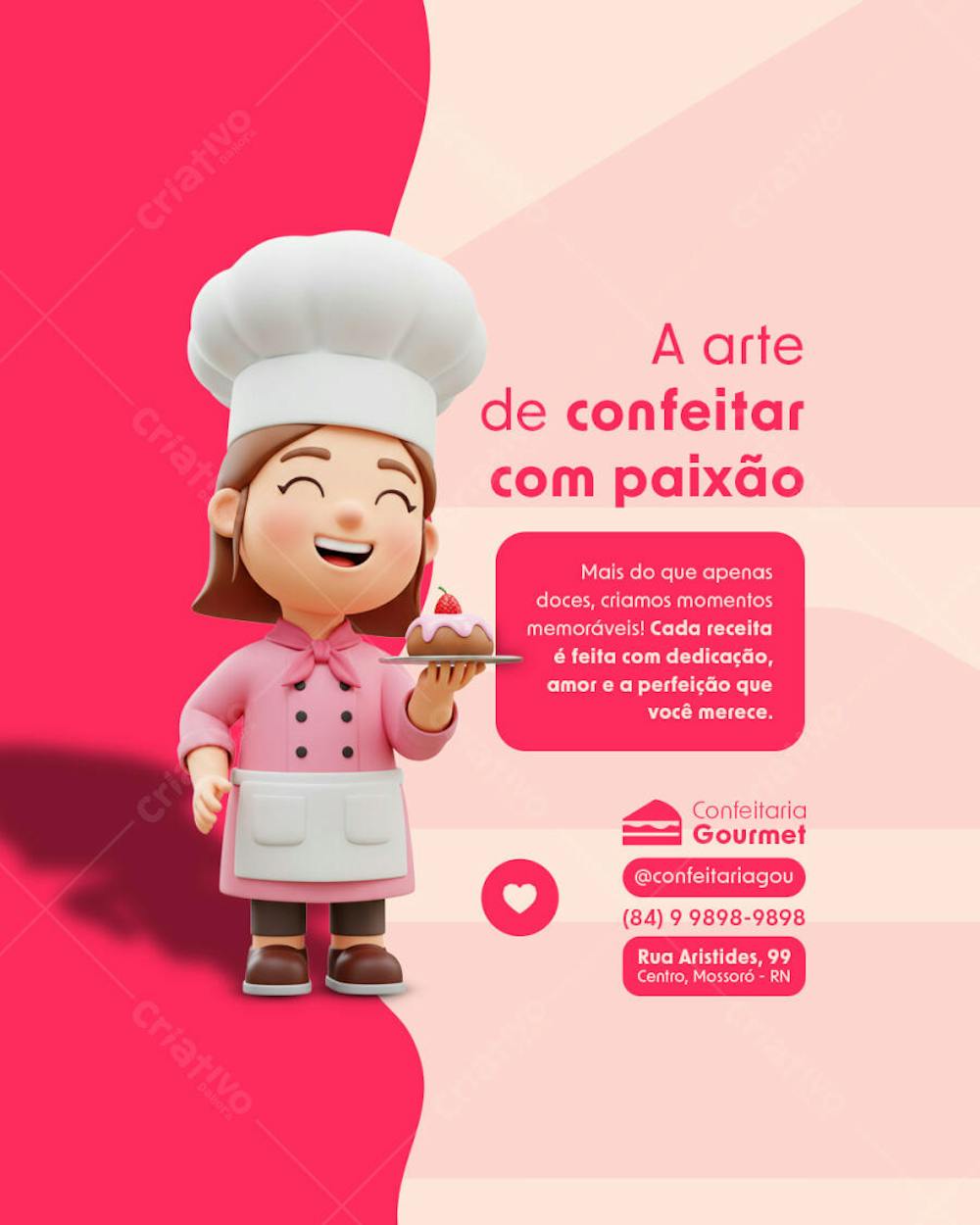 CONFEITARIA GOURMET POST FLYER EDITAVEL
