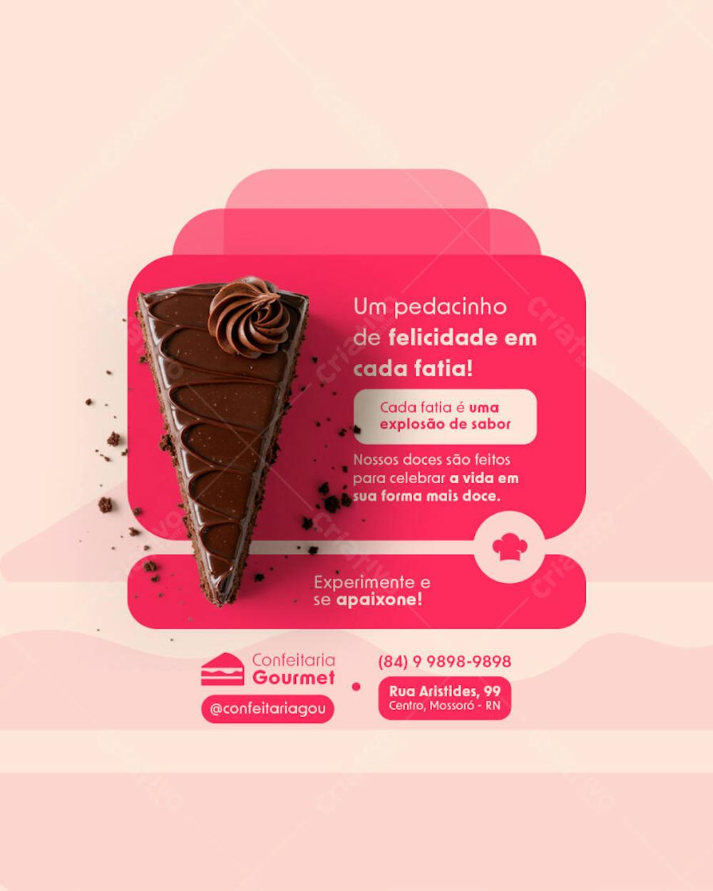 CONFEITARIA GOURMET POST FLYER EDITAVEL
