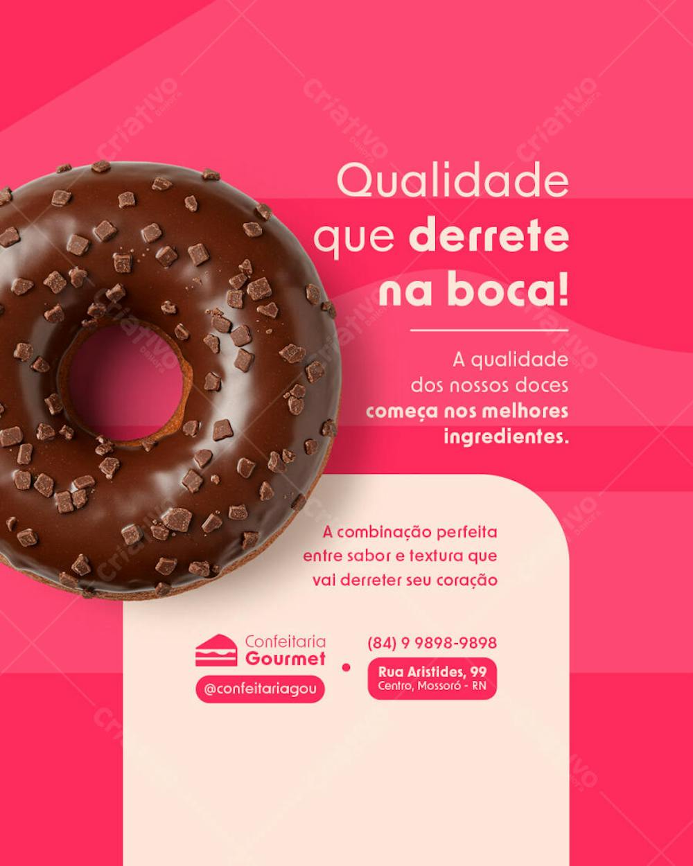 CONFEITARIA GOURMET POST FLYER EDITAVEL