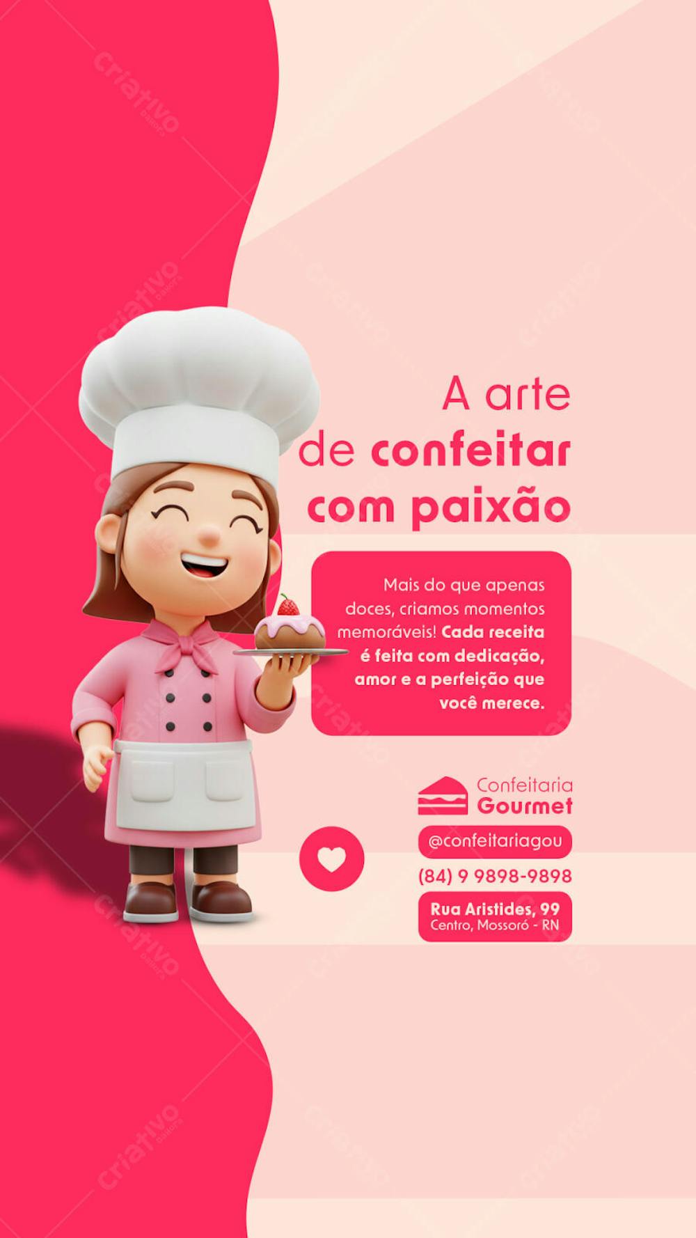CONFEITARIA GOURMET STORY FLYER EDITAVEL