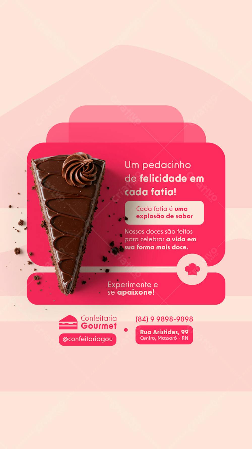 CONFEITARIA GOURMET STORY FLYER EDITAVEL