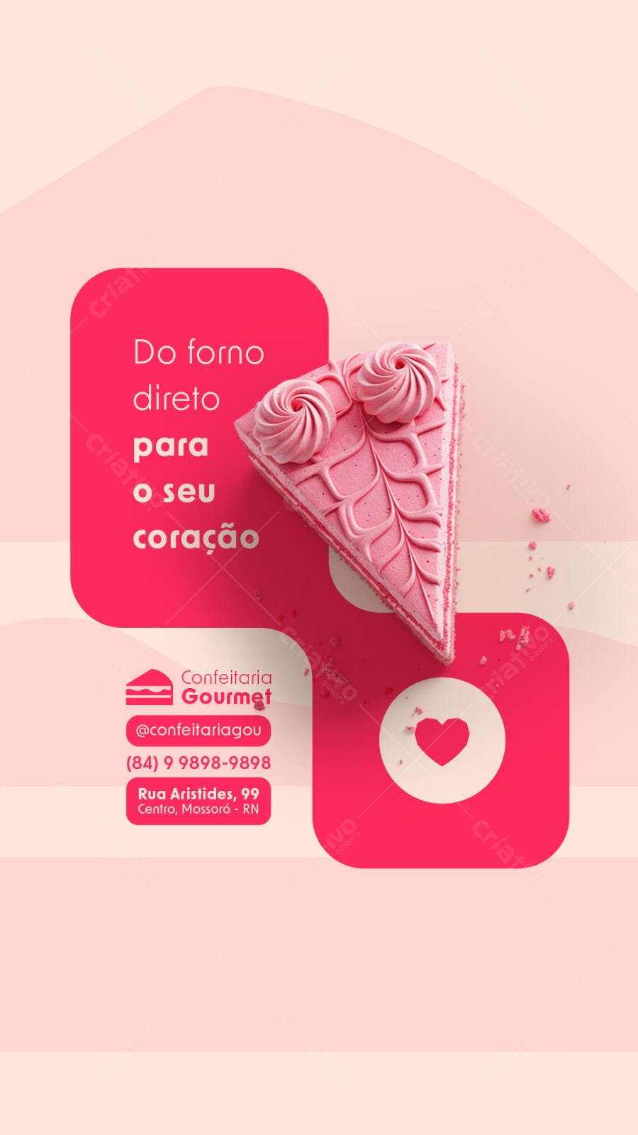 Flyer para Confeitaria PSD Editável