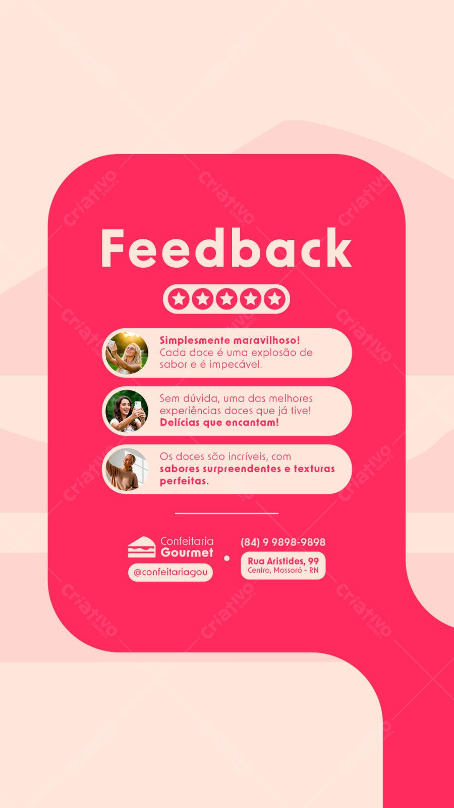 Flyer para Confeitaria PSD Editável