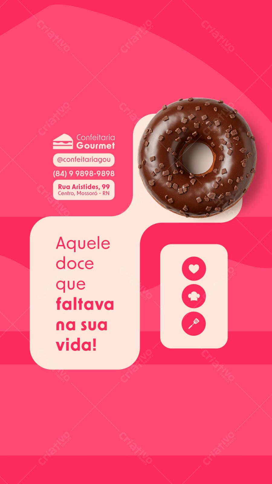 Flyer para Padaria PSD Editável