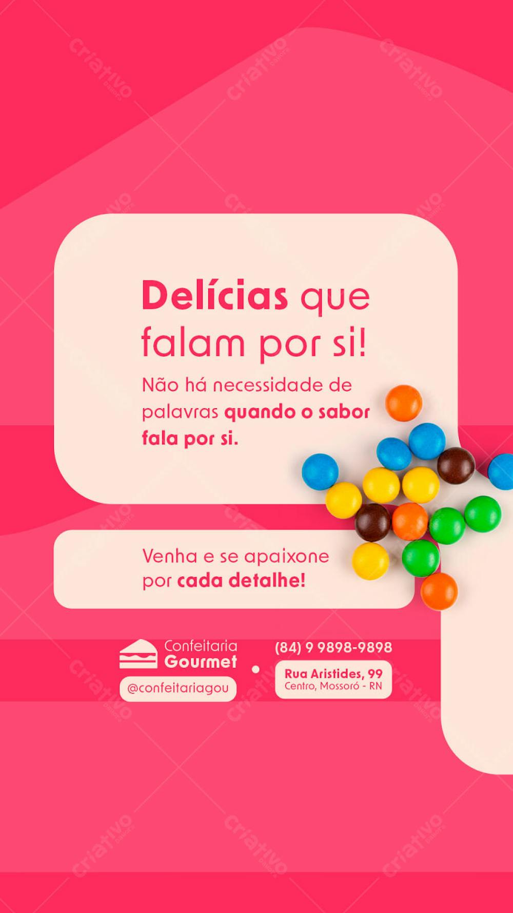 CONFEITARIA GOURMET STORY FLYER EDITAVEL