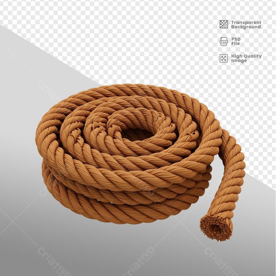 Recurso Textura Corda Marrom PSD Editável