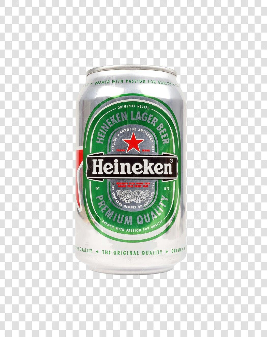 Mockup de Lata Heineken PNG com fundo transparente