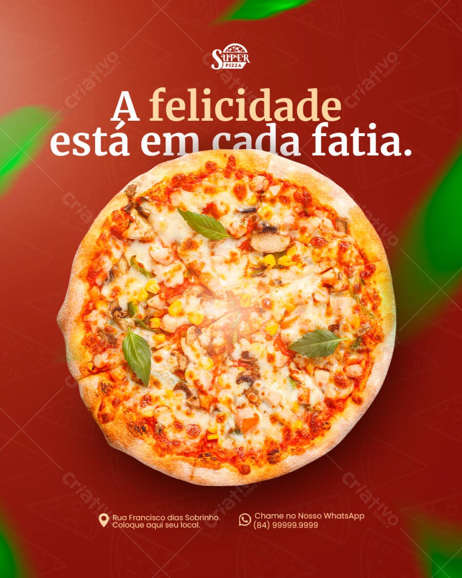 PSD Publicidade Pizza Deliciosa PSD Editável