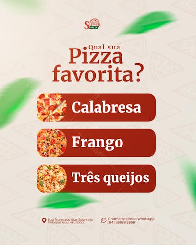 Pizzaria Psd Editável