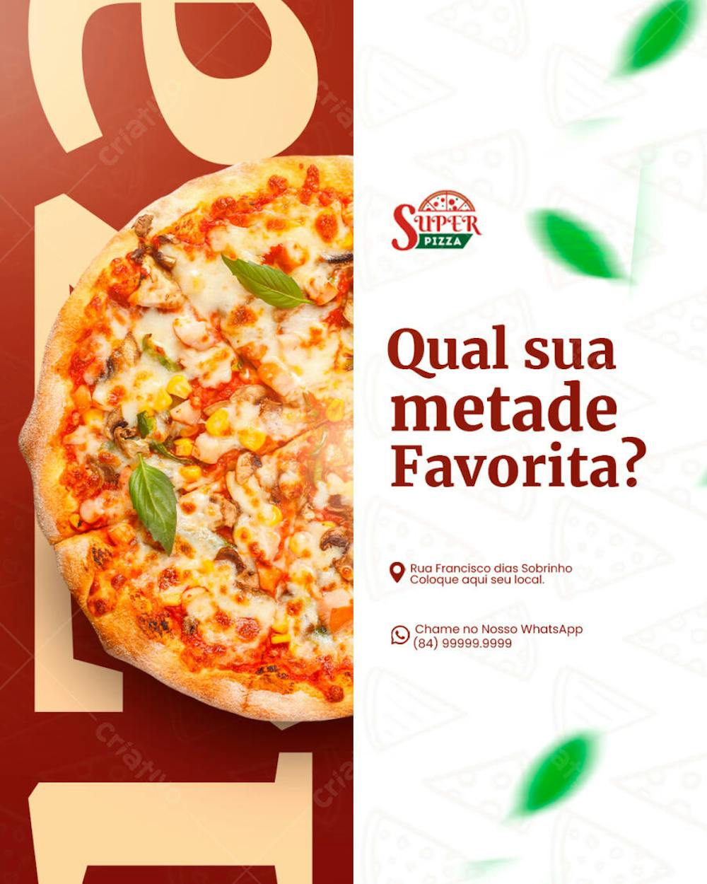 Pizzaria Psd Editável